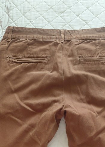 Düğmeli Kahverengi Erkek Pantolon - Görsel 5