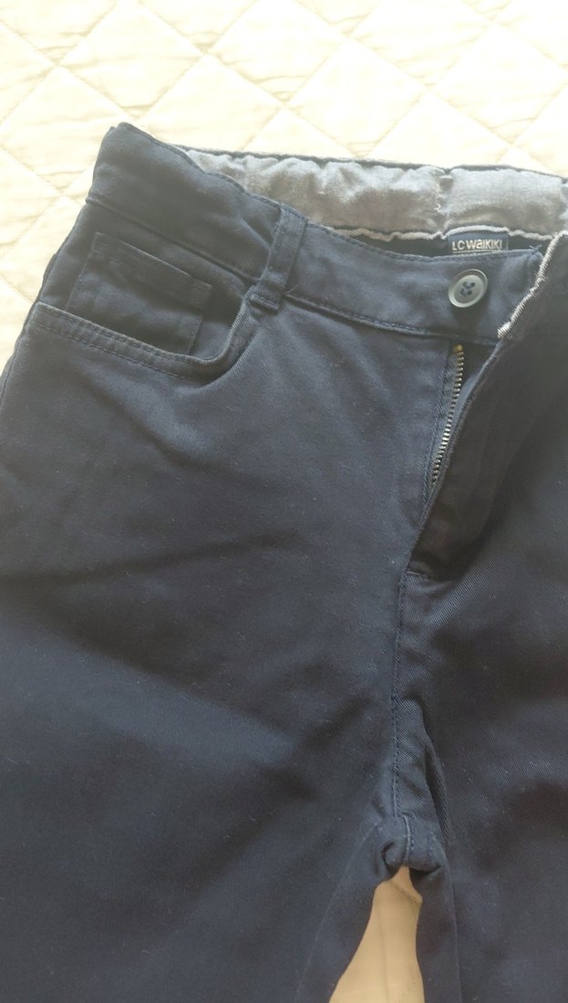 Erkek Çocuk Gri Denim Pantolon - Görsel 5