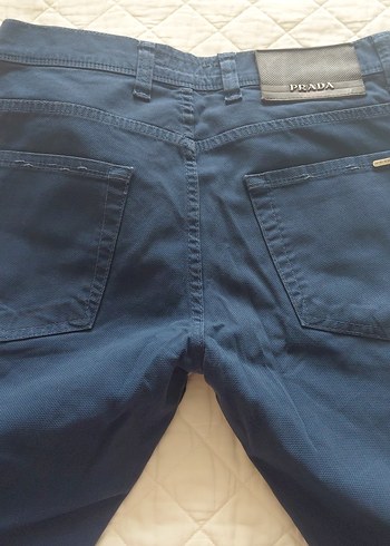 Prada Erkek Parlak Mavi Denim Pantolon - Görsel 5