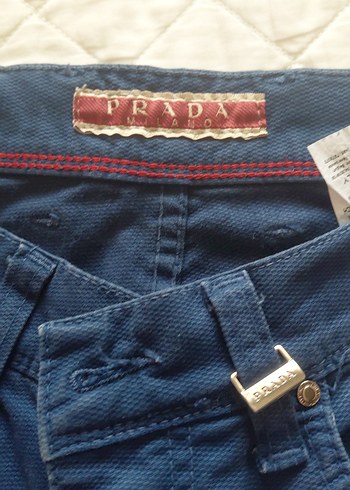 Prada Erkek Parlak Mavi Denim Pantolon - Görsel 2
