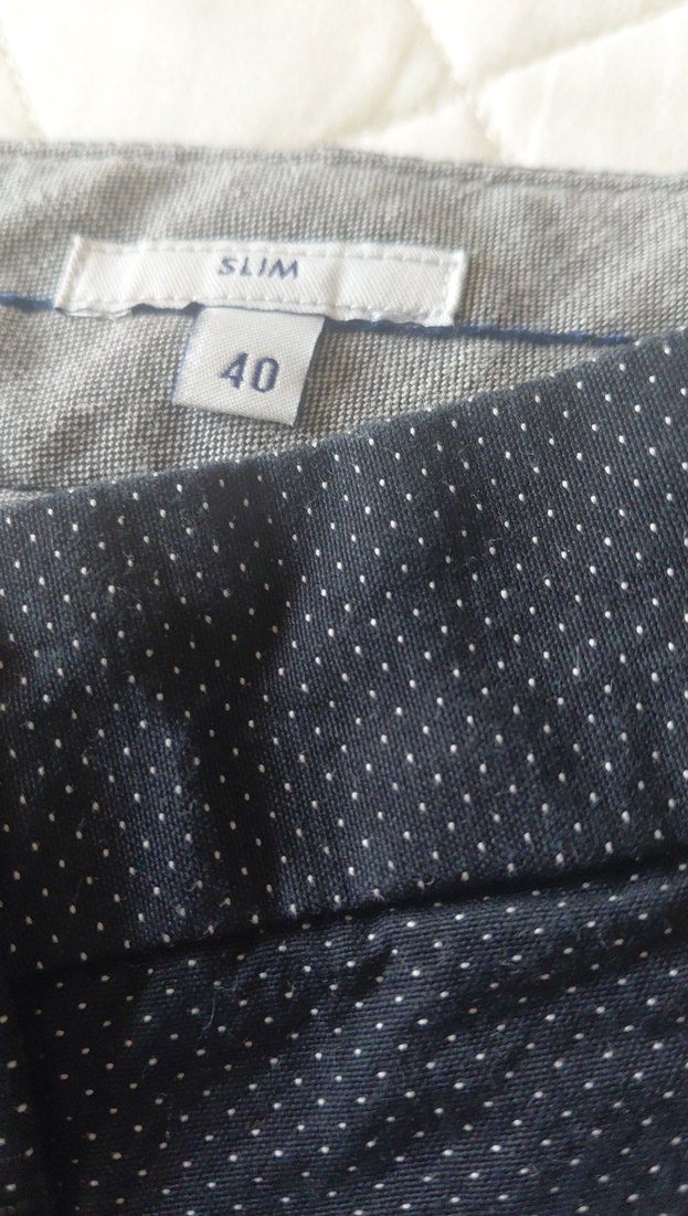 Gri Düğmeli Erkek Pantolon - Görsel 4