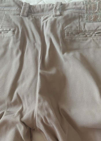 44 Beden camel Renk Bej Düğmeli Erkek Keten Pantolon