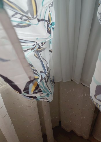 Drapeli Uzun Kesim elbise Bluzu - Görsel 7