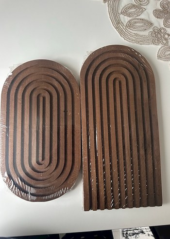 Kahverengi sunum  tabağı - Görsel 3