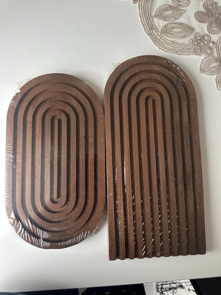 Kahverengi sunum  tabağı - Görsel 3