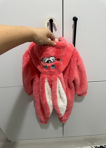 Pembe Peluş Oyuncak Tulum - Görsel 4