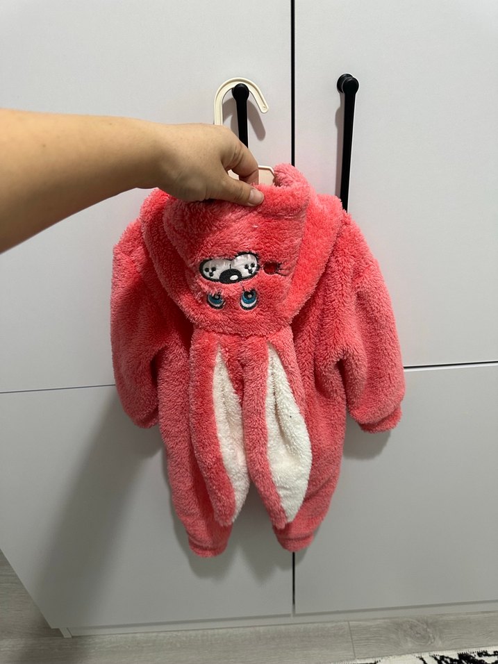 Pembe Peluş Oyuncak Tulum - Görsel 4