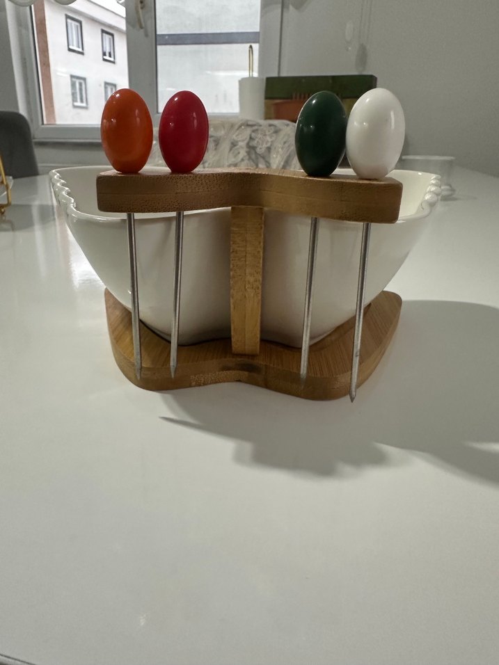 Beyaz Kelebek Şekilli meyve tabagi - Görsel 2