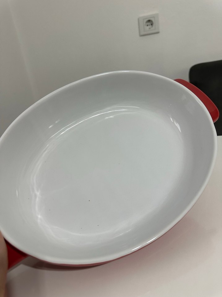 Kırmızı Emaye Fırın Kabı - Görsel 2