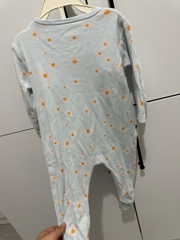 Fermuarlı Bebek Kız Tulum - Pastel Mavi - Görsel 2