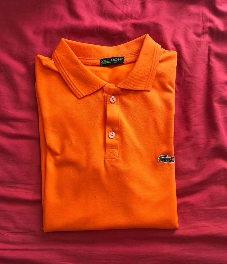 Turuncu Erkek Polo Yaka Tişört - Görsel 2