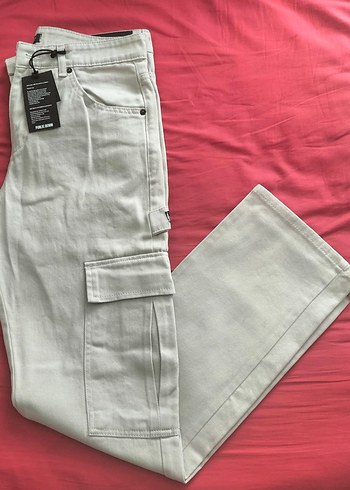 Baggy Pamuklu Kargo Pantolon - Görsel 3