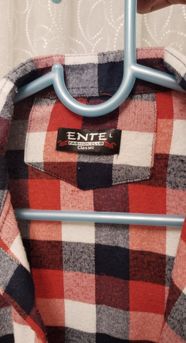 Kırmızı Ekose Desenli Uzun Kollu Erkek Gömlek - Görsel 4