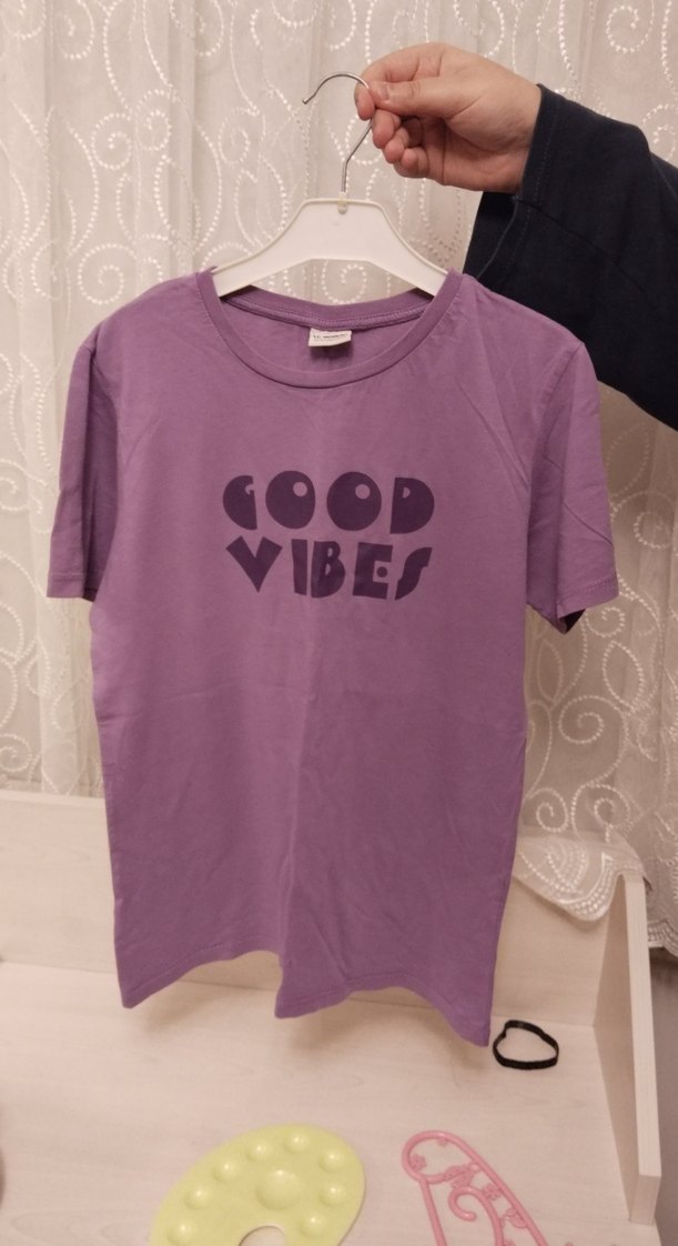 Mor Baskılı erkek çocuk Tişört - Görsel 4