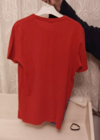 Erkek Çocuk Kısa Kollu Baskılı Kırmızı Tişört - Görsel 7