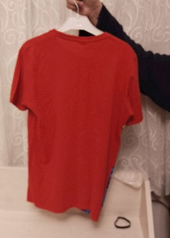 Erkek Çocuk Kısa Kollu Baskılı Kırmızı Tişört - Görsel 6