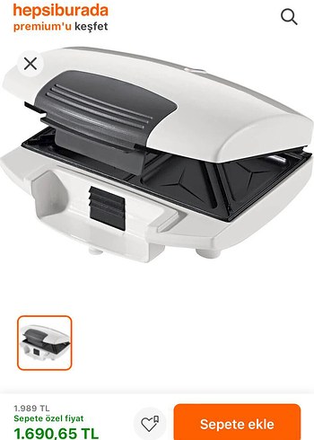 Bölmeli Tost Makinesi Rossman