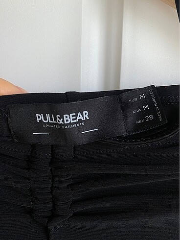 m Beden Pull&bear ipli vücudu saran ispanyol tayt pantolon