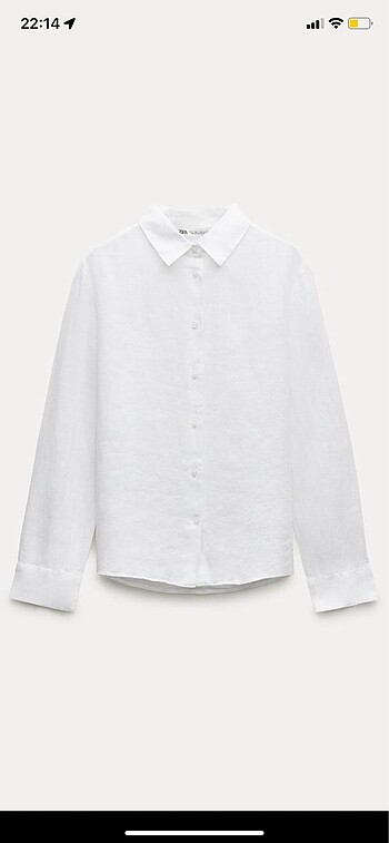 Zara ZW collection keten gömlek