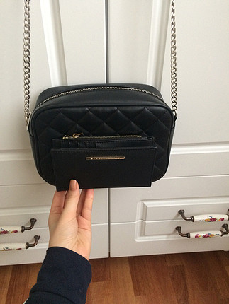 stradivarius siyah çanta