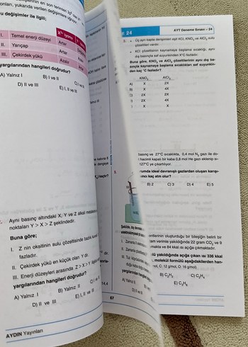  Beden Renk AYT Kimya 40 Deneme Sınavı - Aydın Yayınları