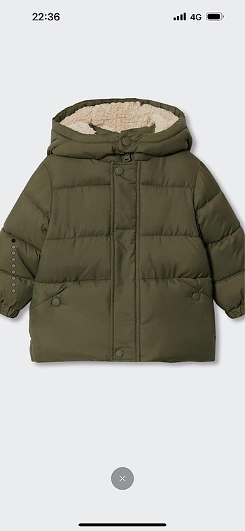 Astarlı kapitone anorak mont