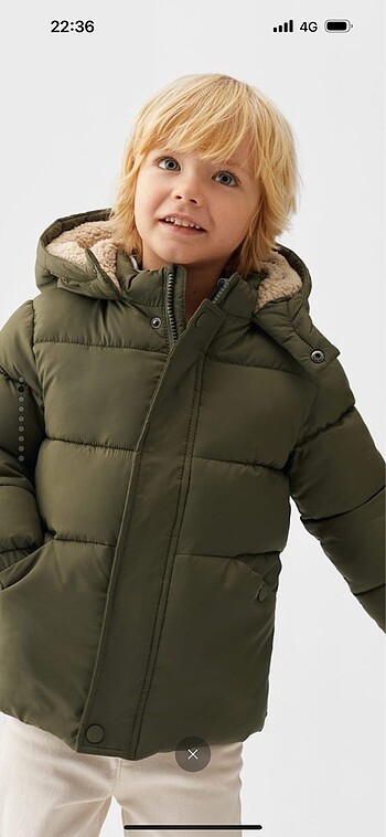 Mango Astarlı kapitone anorak mont