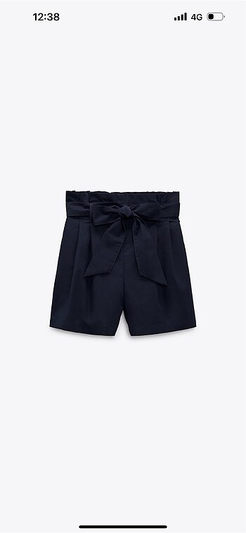 Zara paperbag bermuda şort