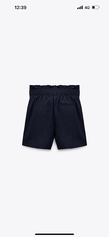 Zara Zara paperbag bermuda şort