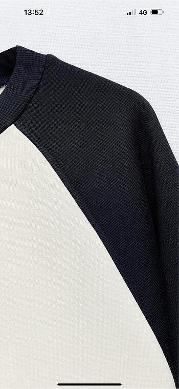 Zara slogan işlemeli sweatshirt - Görsel 9