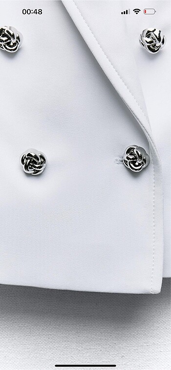 Zara kruvaze yaka blazer - Görsel 6