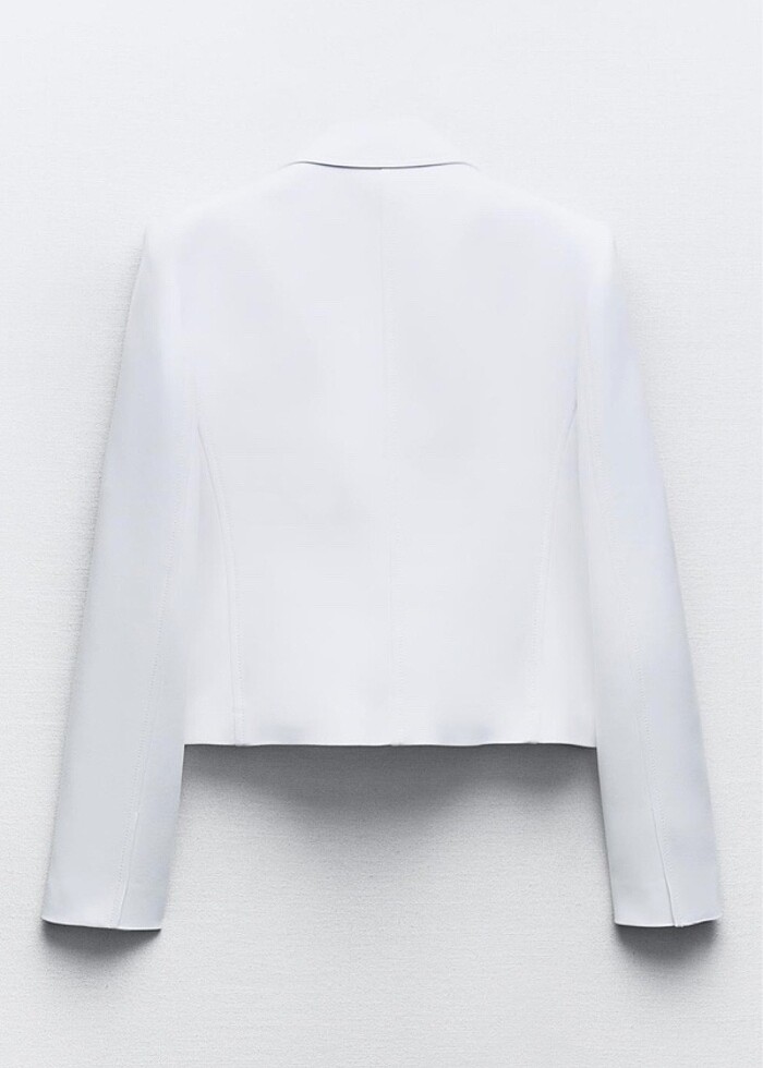 Zara kruvaze yaka blazer - Görsel 5