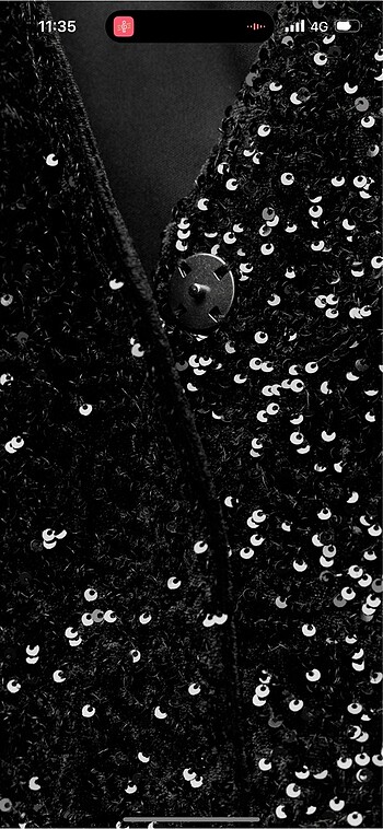 Zara pul payetli yelek - Görsel 6