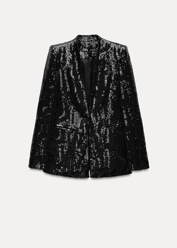 Zara payetli Blazer ceket - Görsel 2