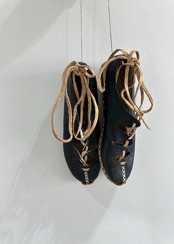 Deri yemeni sandalet babet - Görsel 4