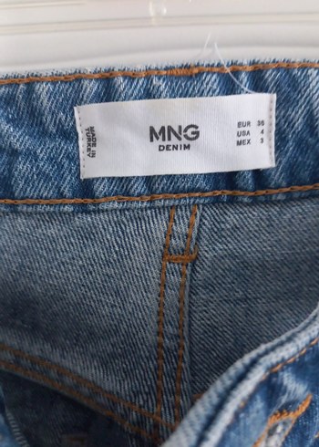 36 Beden Kadın Mavi Denim Midi Kot Pantolon