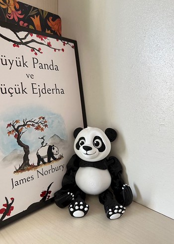 Beyaz-Siyah Hareketli Panda Figürü - Görsel 2