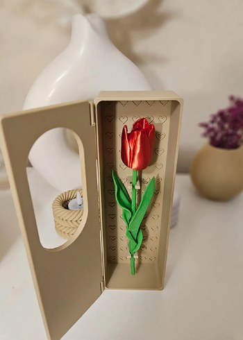 Sevgililer Günü Hediye Çiçekli Kutu - Görsel 2