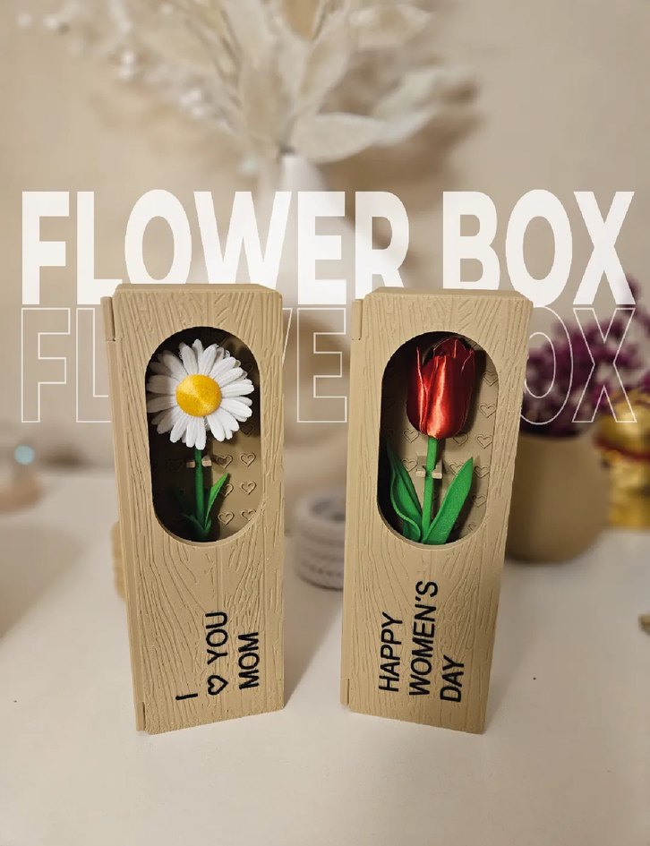 Sevgililer Günü Hediye Çiçekli Kutu - Görsel 3