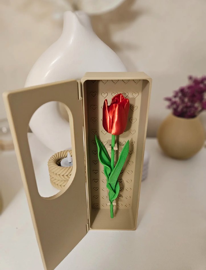 Sevgililer Günü Hediye Çiçekli Kutu - Görsel 2