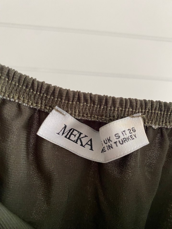 Drapeli straplez bluz - Görsel 2