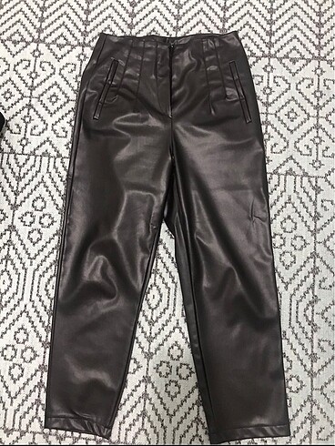 Deri zara pantolon - Görsel 3