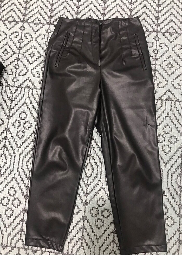 Deri zara pantolon - Görsel 2
