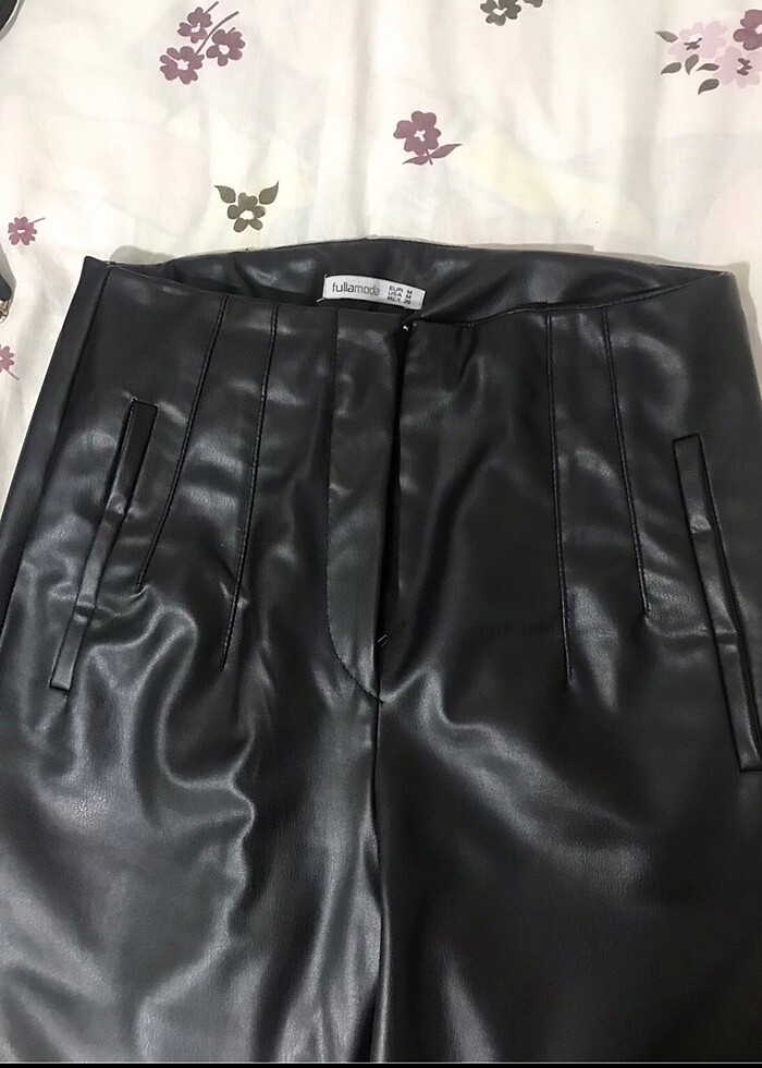 Deri zara pantolon - Görsel 4