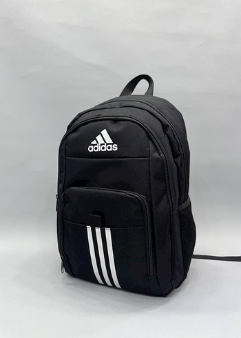 Adidas-Nıke Siyah Baskılı Unisex Sırt Çantası