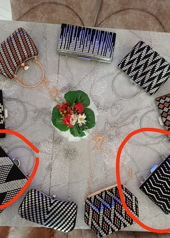 Boncuk İşlemeli Kadın Bohem Clutch Çanta