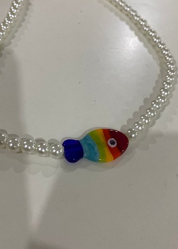 Boncuklu Çok Renkli Midi Kadın Kolye - Görsel 2