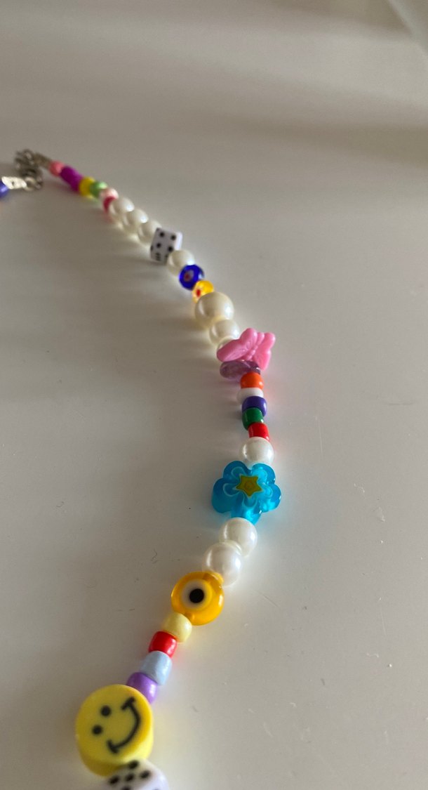 Renkli Boncuklu Bohem Midi Kolye - Görsel 2