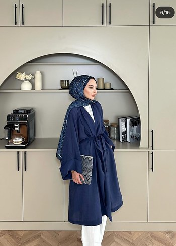 Diğer uzun lacivert kimono