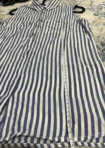 LCW WAİKİKİ Düğmeli Çizgili Kolsuz Gömlek - Görsel 5